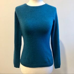 Banana Republic 100% Cashmere Blue Sweater